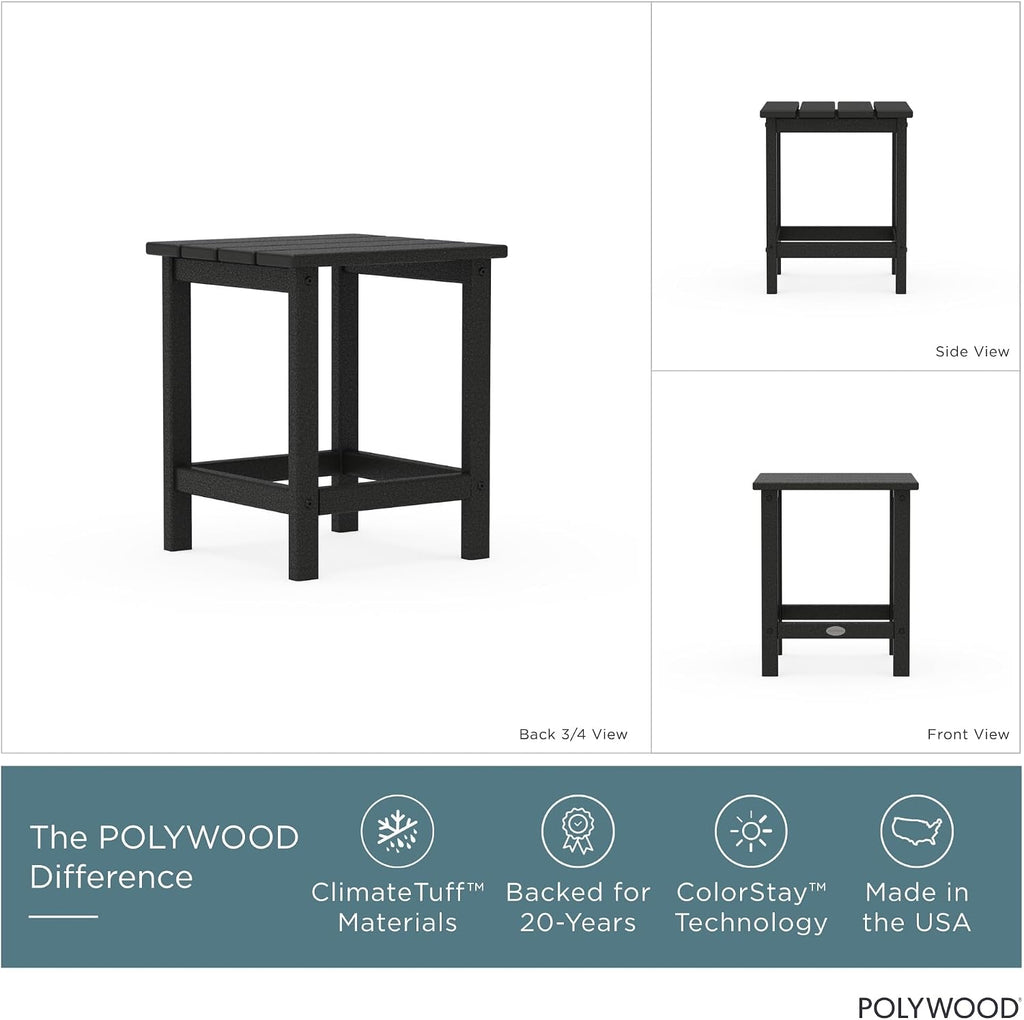 Black Long Island Side Table