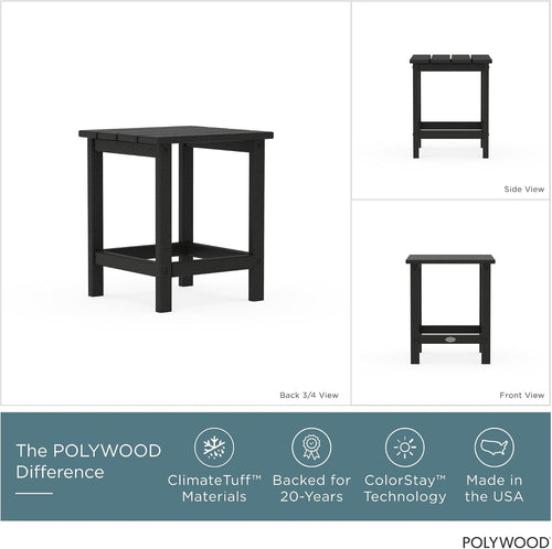 Black Long Island Side Table