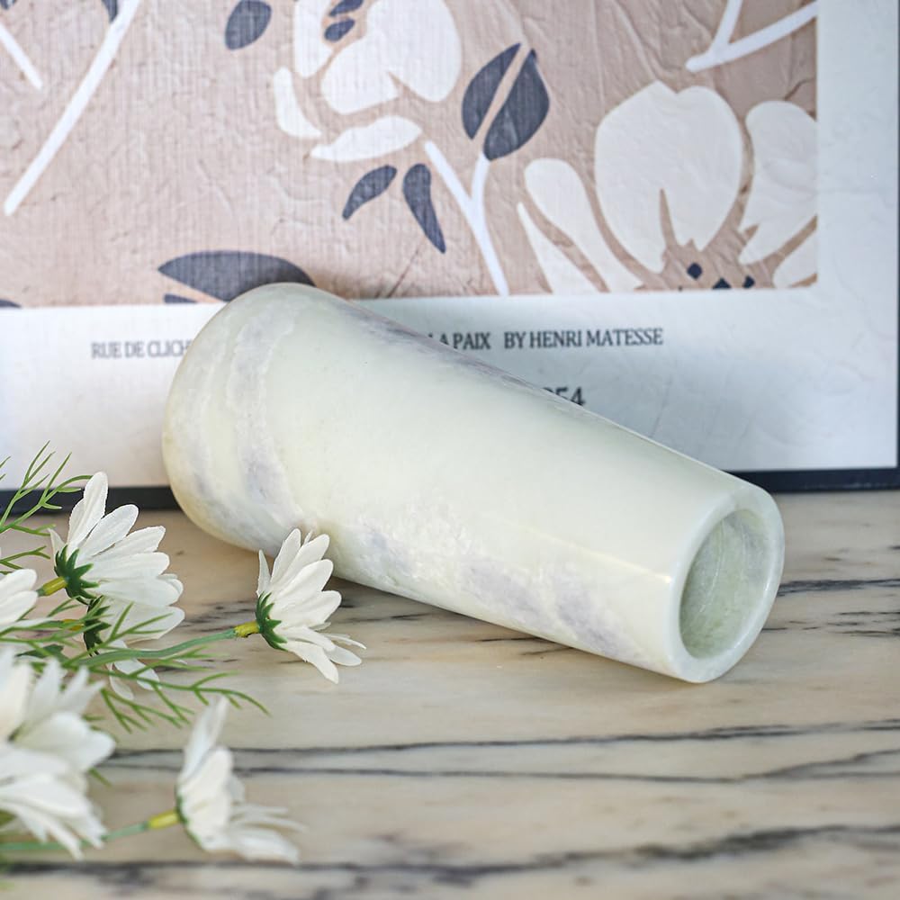 Minimalist Natural Marble Decor Vase