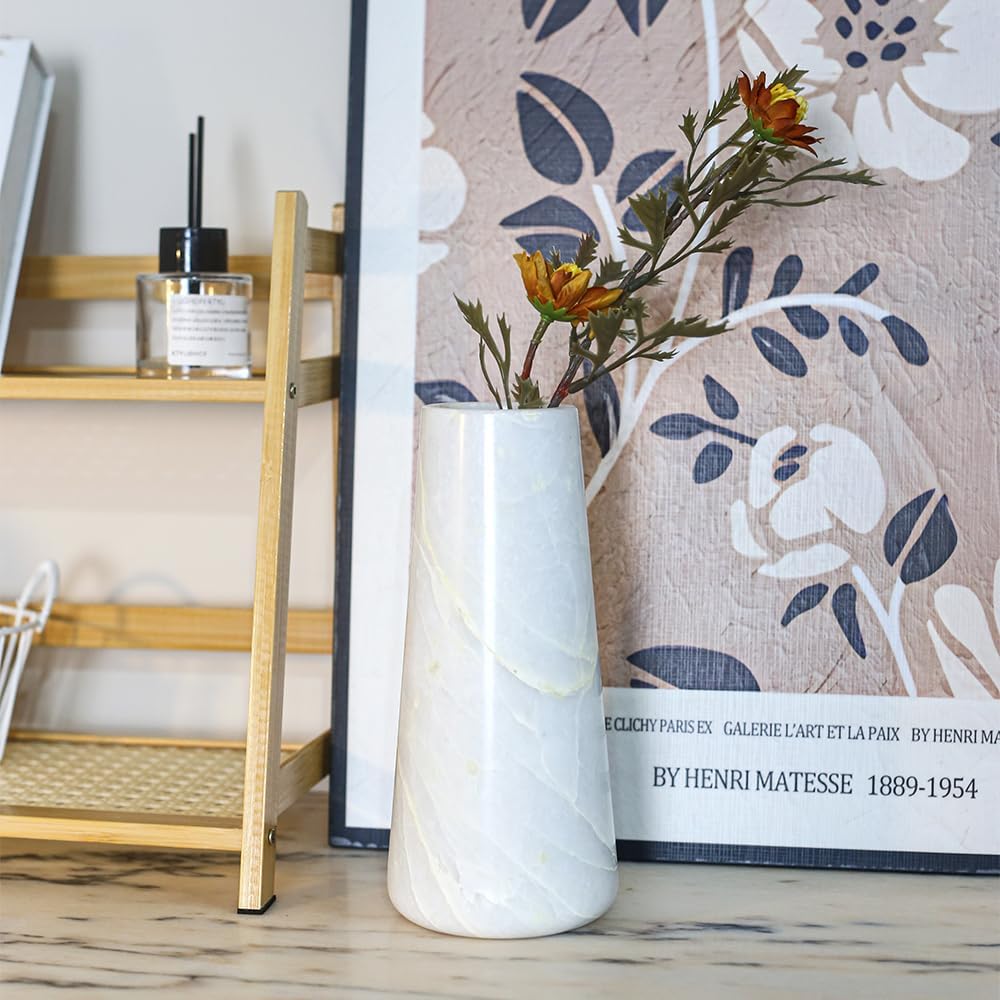 Minimalist Natural Marble Decor Vase