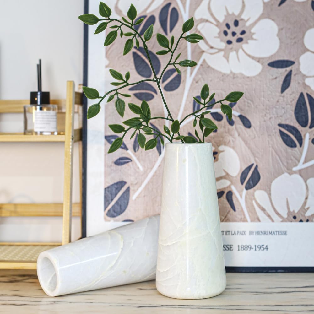 Minimalist Natural Marble Decor Vase