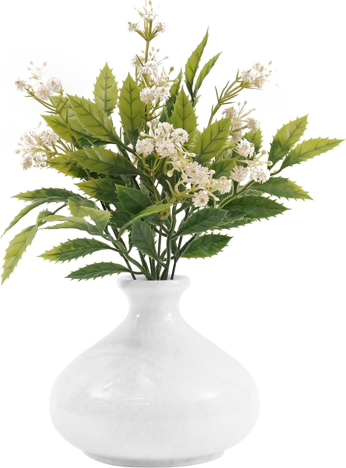 White Marble Decor Flower Vase