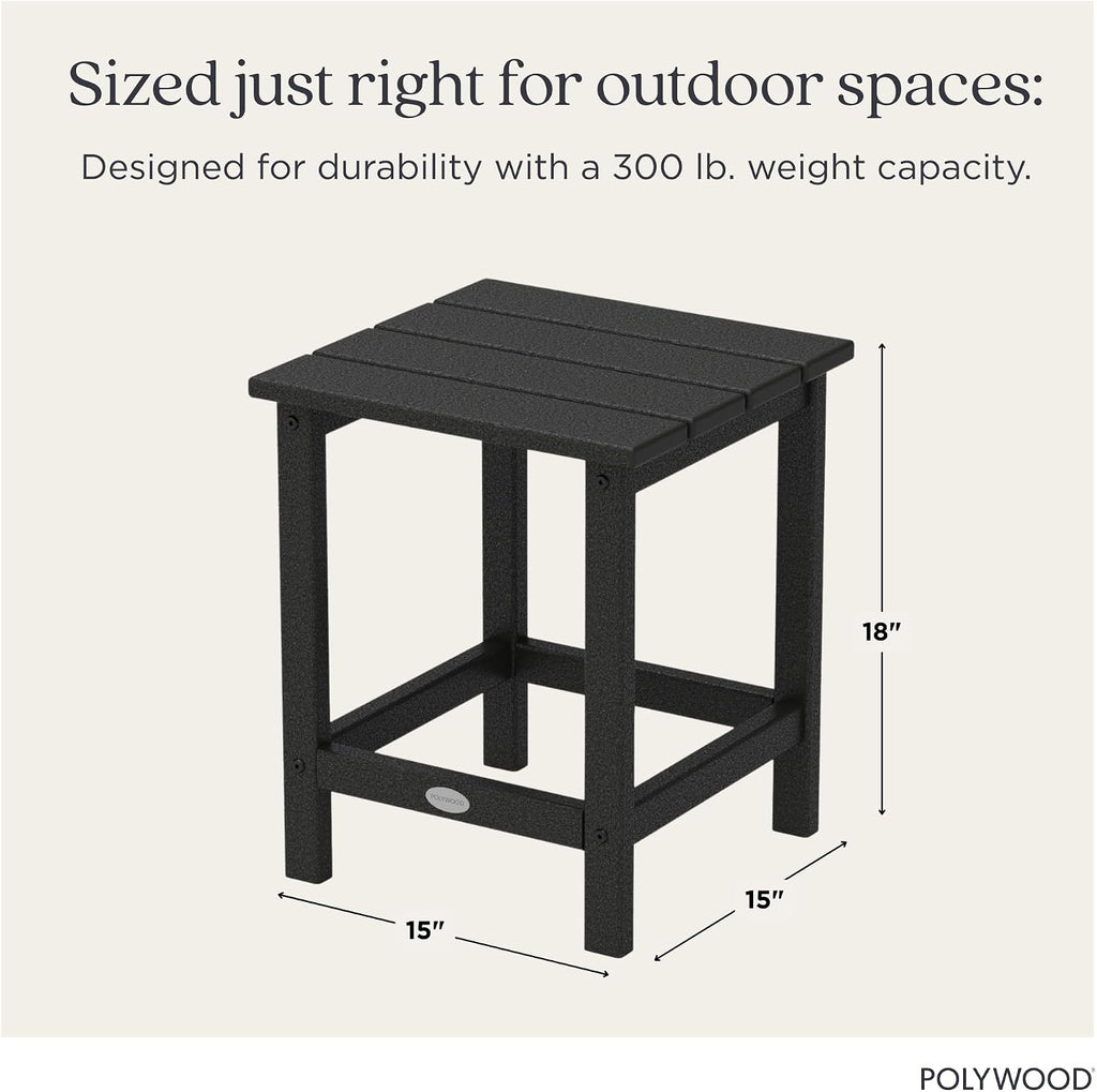 Black Long Island Side Table