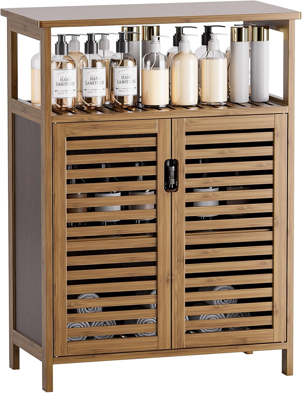 Walnut Bamboo Bathroom Cabinet