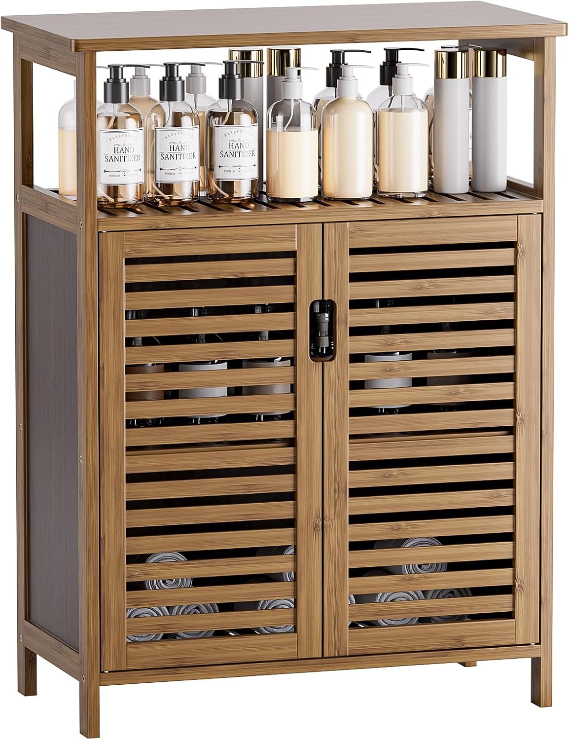 Walnut Bamboo Bathroom Cabinet