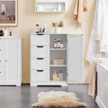 White Drawer Bathroom Storage Cabinet