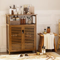 Walnut Bamboo Bathroom Cabinet