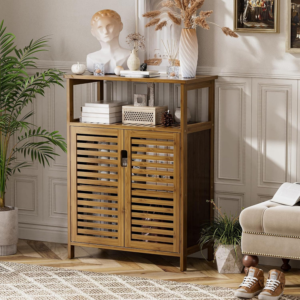 Walnut Bamboo Bathroom Cabinet