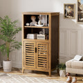 Walnut Bamboo Bathroom Storage Cabinet